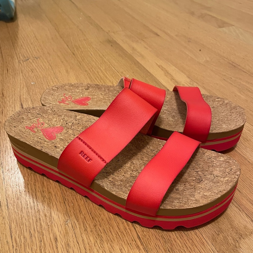 Reef Coral Slip On Sandals